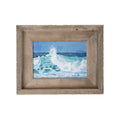 Breaking Wave - 5"x7" Oil on Wood Panel (Framed Original Painting)
