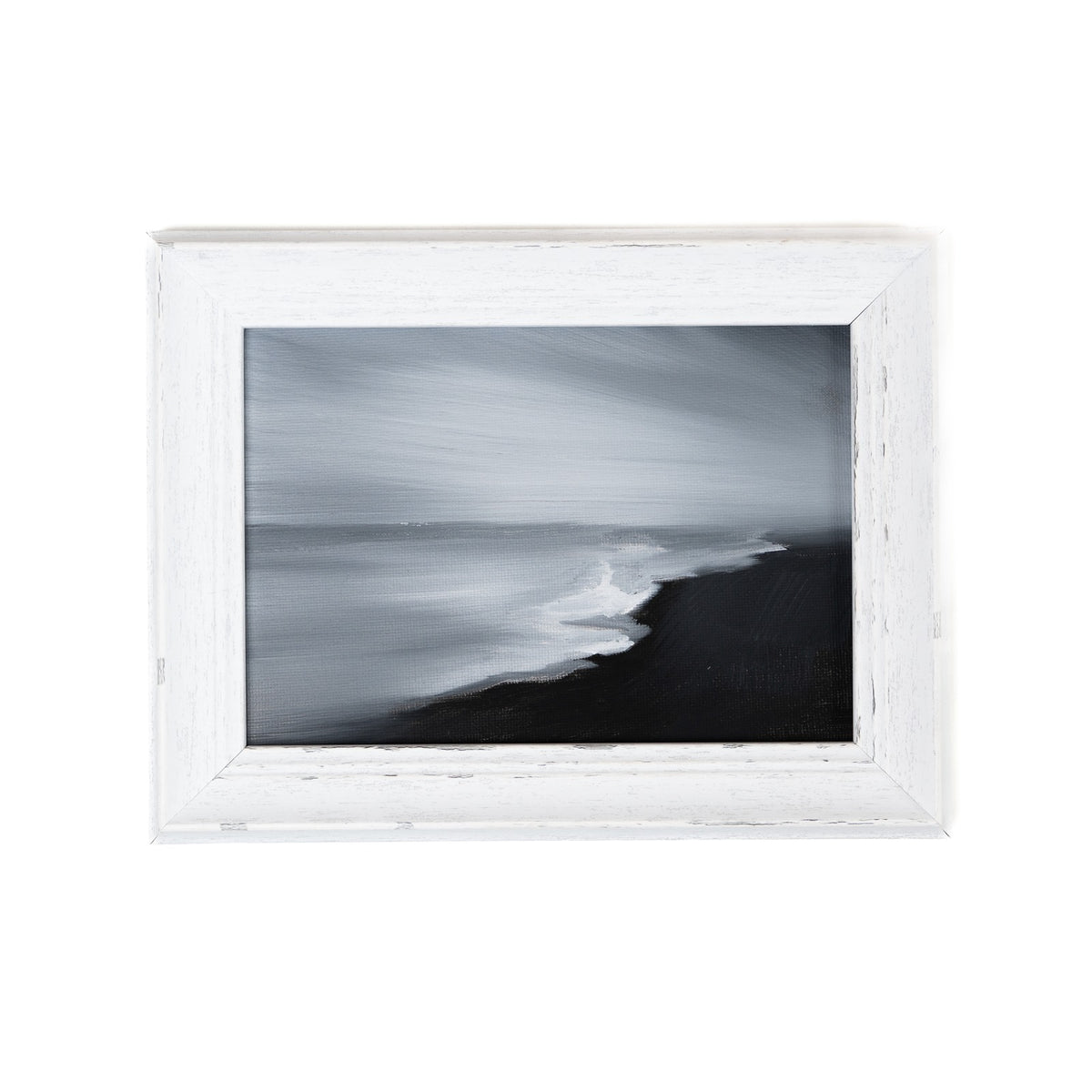Quiet Coast - 5"x7" Oil on Canvas Panel (Framed Original Painting)
